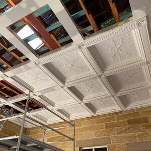 Coffered ceiling during construction looking absolutely amazing! 
Using our A178 cornice with AS40 strip and SC178 ceiling panel.

#sydneycornice #architecture #custom #plaster #cornice #design #interiordesign